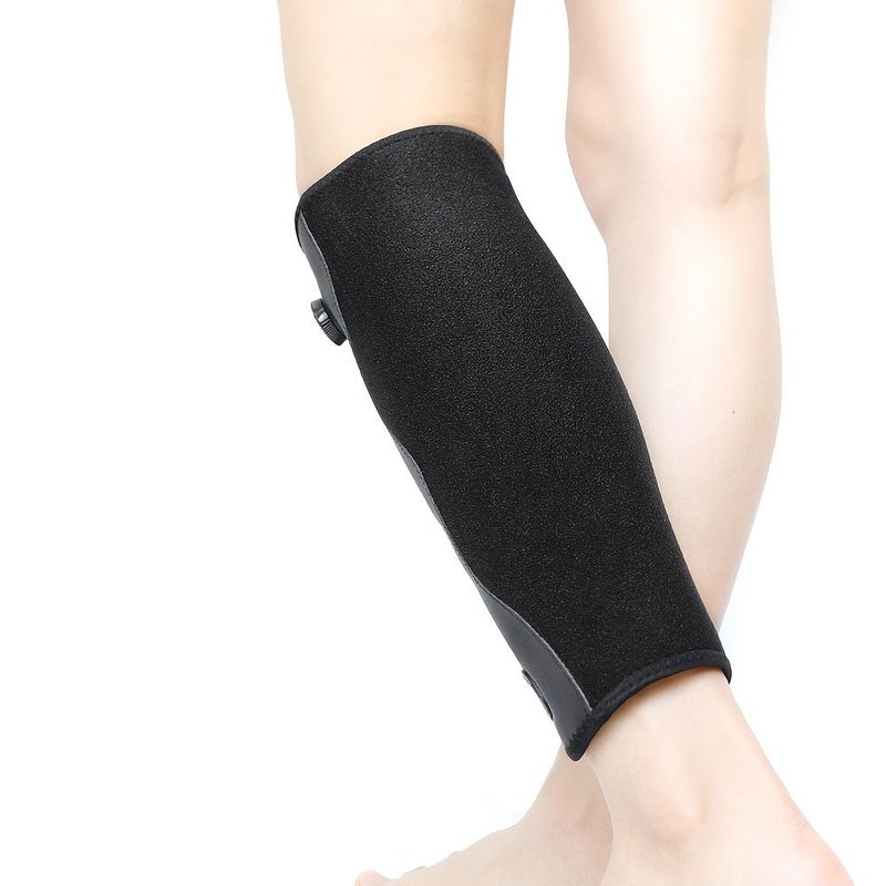 1pc Black Leg Support Calf Brace Sleeves for Men and Women Adjustable Shin Splint Compression Calf Wrap - Image 1