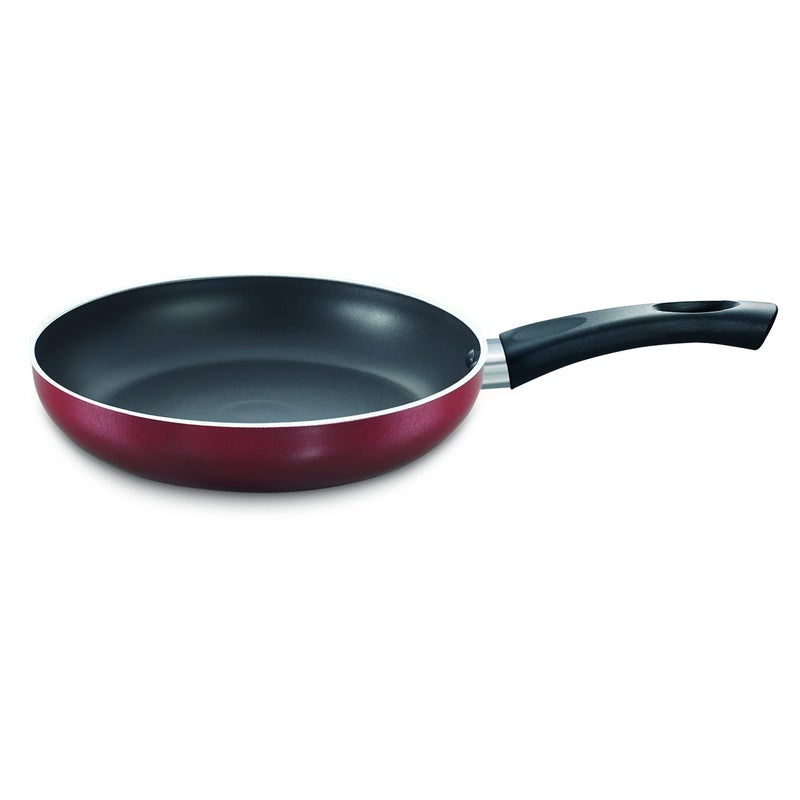 Prestige TTK OMG DLX Sleeve Induction Base Non-Stick Aluminium Fry Pan, 26cm, Red - Image 1