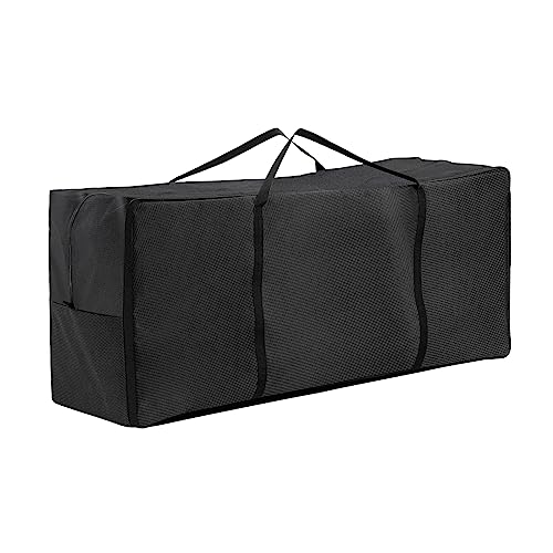 Turtle Life Cushion Storage Bag, Outdoor Patio Heavy Duty Storage Bag with Zipper and Handle, Black - Image 1