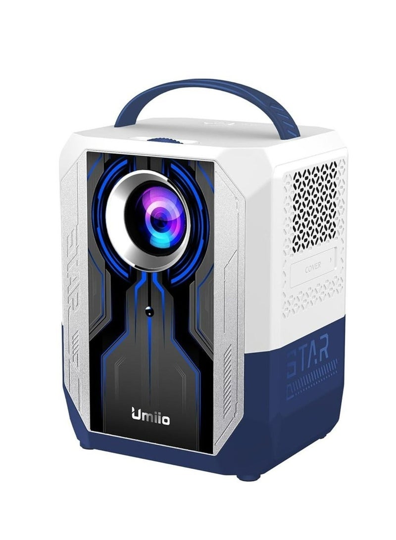 Umiio Q5 Smart 4K Projector with Built-In TV System, WiFi 6 High-Speed Streaming, HDMI & Wireless Screen Projection, Compatible with Android, iOS, and PC Devices – Portable Home Theater & Office Entertainment - Image 1