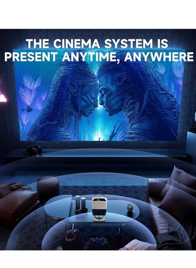Umiio Q5 Smart 4K Projector with Built-In TV System, WiFi 6 High-Speed Streaming, HDMI & Wireless Screen Projection, Compatible with Android, iOS, and PC Devices – Portable Home Theater & Office Entertainment - Image 3