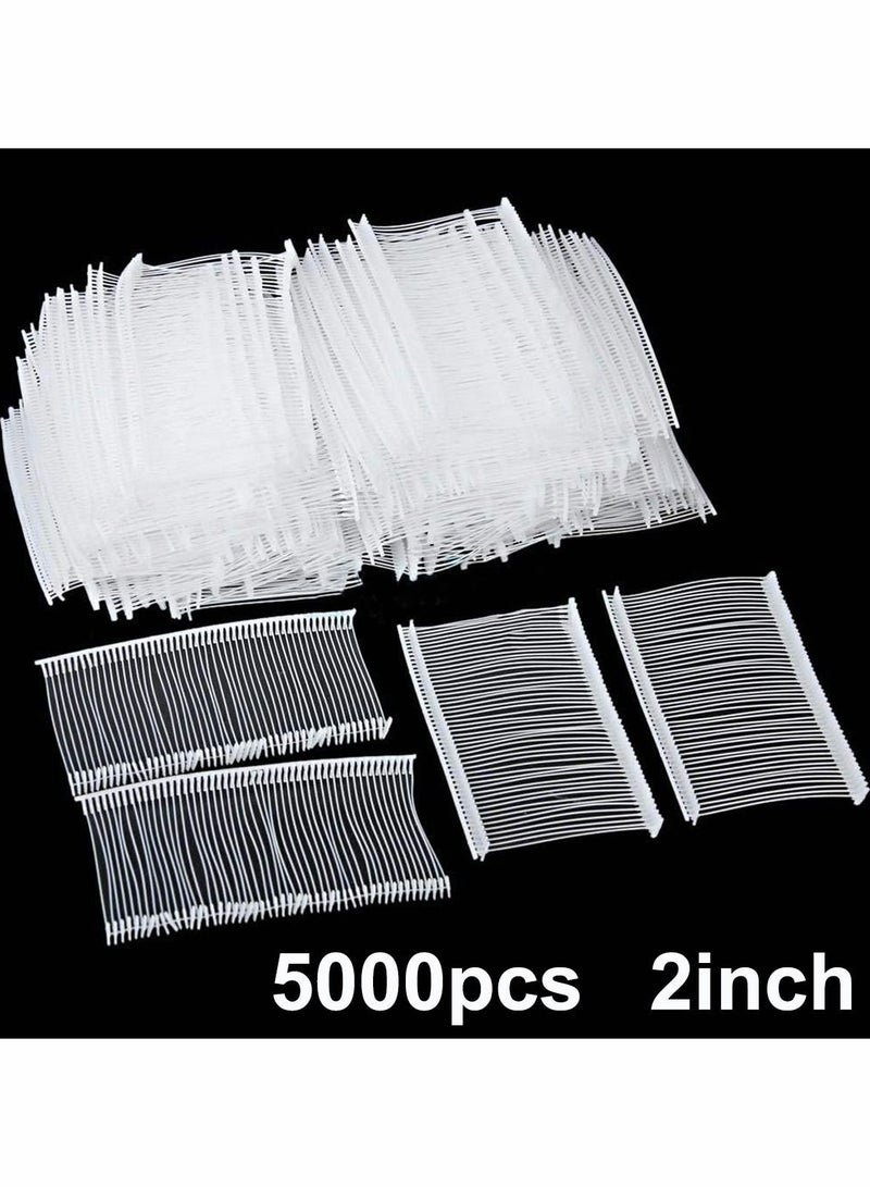 Y&D 5000pcs 2'' Standard Tagging Attachment Fasteners Plastic Regular Garment Clothing Price Tag Label Barbs Clear  - Image 2