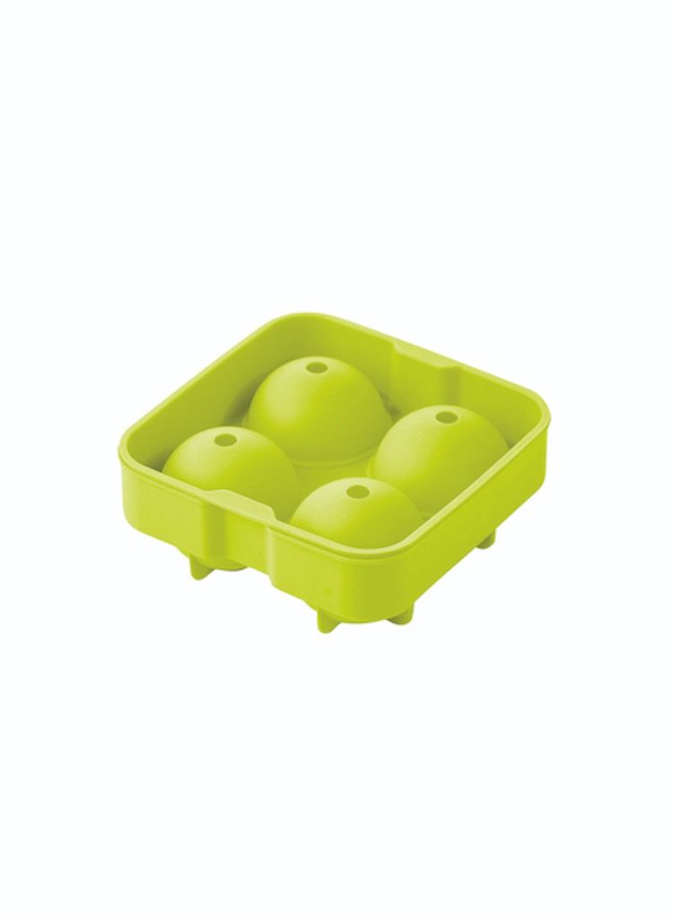 Point-Virgule Silicone Ice Ball Mold for 4 balls Green 