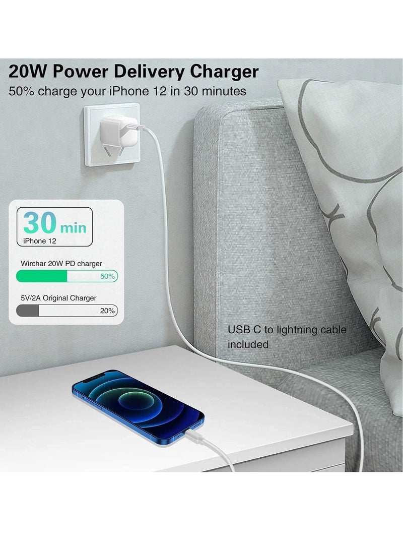 MUNTAQI 20W PD Charger for iPhone Original 20W PD Fast Type C Wall Charger with Charging Compatible Compatible with iPhone13/13 Mini Pro Max/12 Pro Max/12 Mini/11 Pro Max/Xs Max/XR/X/8Plus,iPad - Image 5