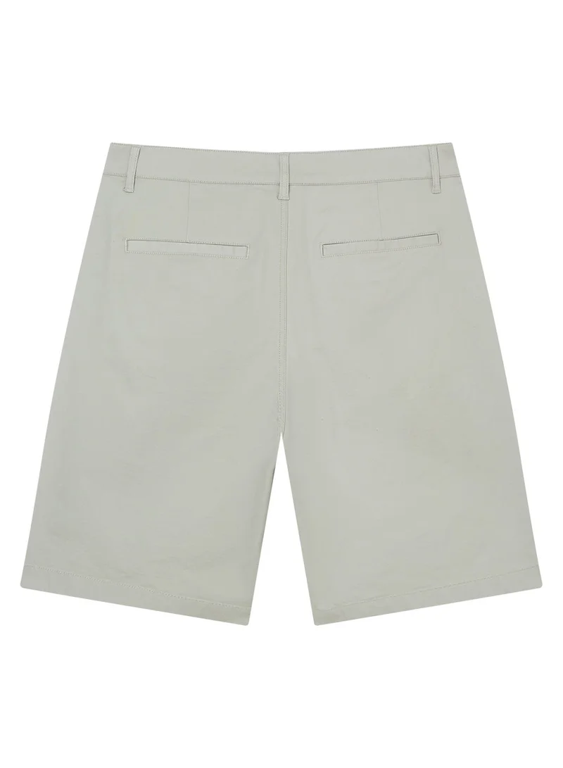 GIORDANO  Men’s Slim Twill Bermuda Shorts with Stretch Waist for Men | Best Price UAE