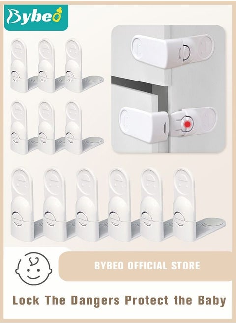 12 Pack Child Safety Cabinet Locks, Baby Safe Hidden Lock for Cabinets and Drawers, Kids Closet Proofing Latches to Keep Your Toddler Security at Home