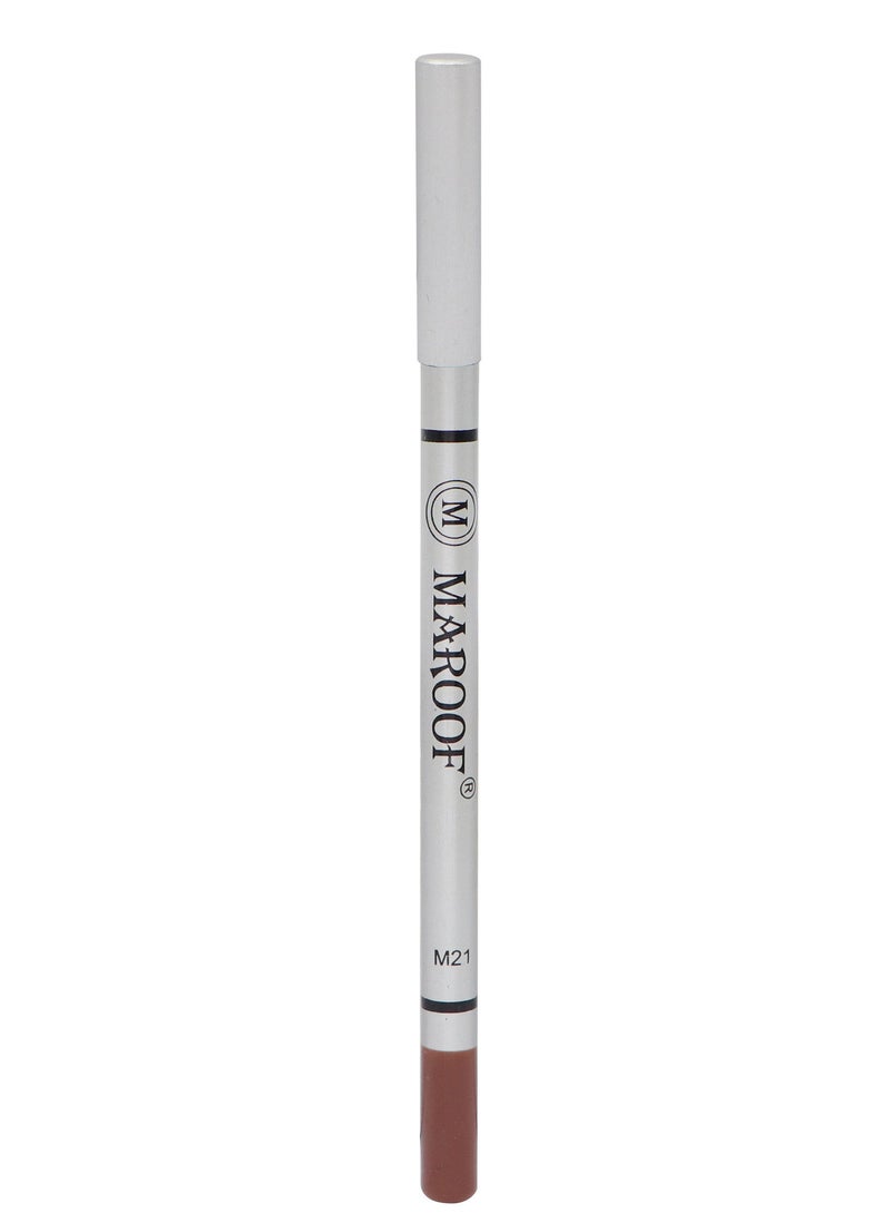 MAROOF Soft Eye and Lip Liner Pencil M21 Chocolate Brown - Image 1