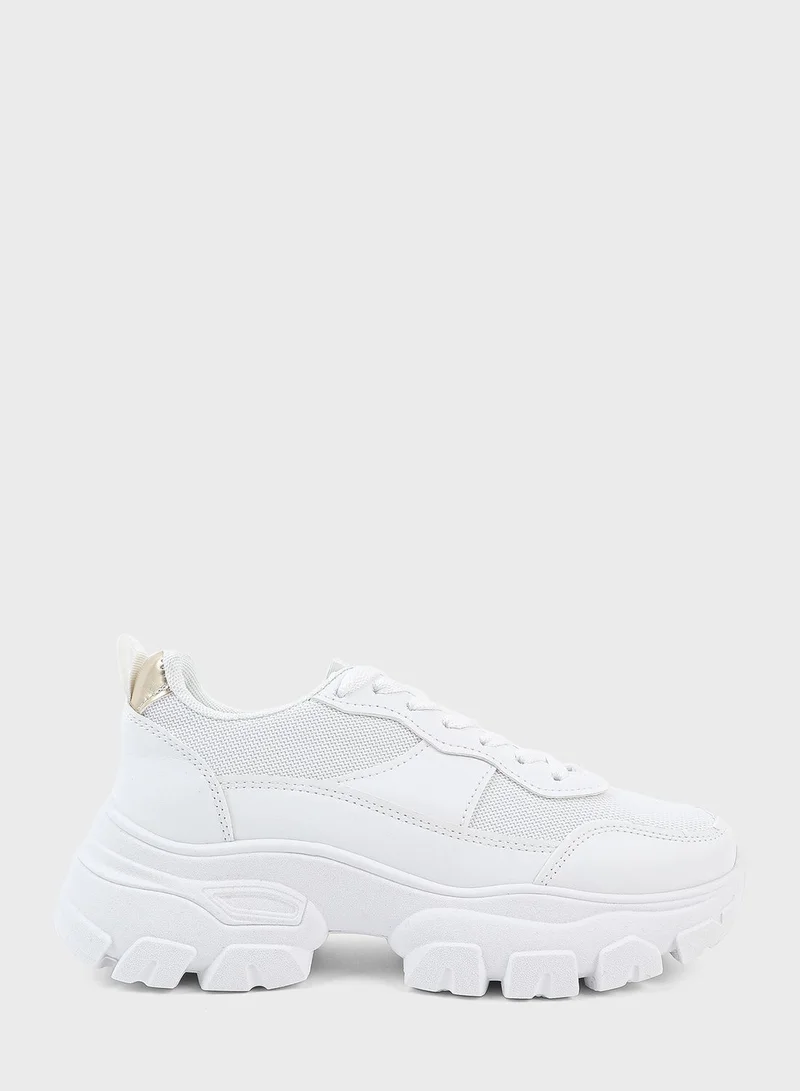 Ardene Lace Up Low Top Sneakers