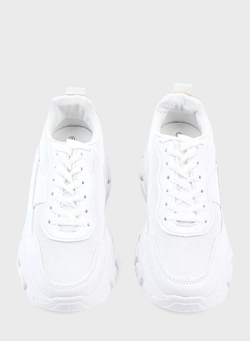 Ardene Lace Up Low Top Sneakers