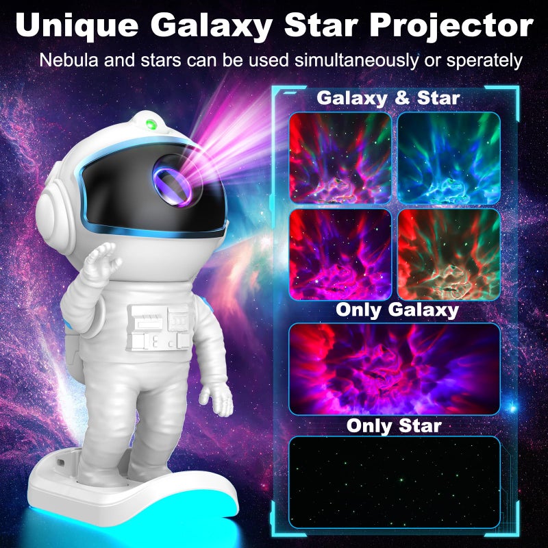 Stbands Galaxy Projector, Star Projector Night Light with Timer and Remote for Bedroom, Kids Room Decor, Adjustable Head Angle Nebula Ceiling Lamp, Gifts for Adults, Teens, Christmas, Birthday - Image 5