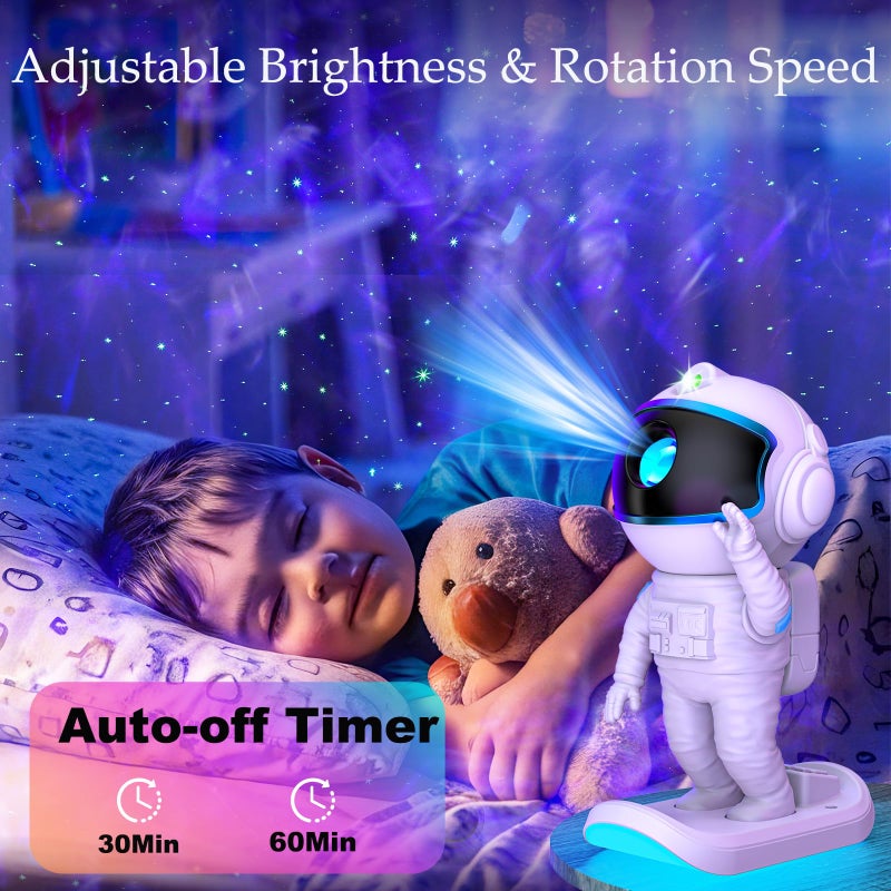 Stbands Galaxy Projector, Star Projector Night Light with Timer and Remote for Bedroom, Kids Room Decor, Adjustable Head Angle Nebula Ceiling Lamp, Gifts for Adults, Teens, Christmas, Birthday - Image 3