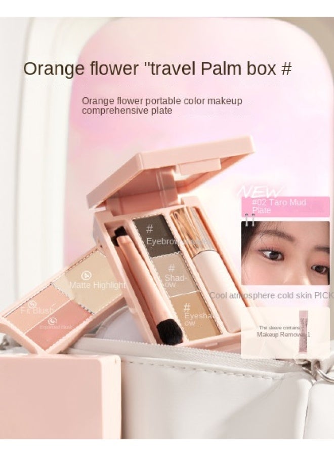 【لوحة مكياج】 ظلال العيون أحمر الخدود ماسكارا كونتورينغ مكياج يومي، مقاوم للبهتان طويل الأمد هاي لايت كونتور بلاشر - Image 1