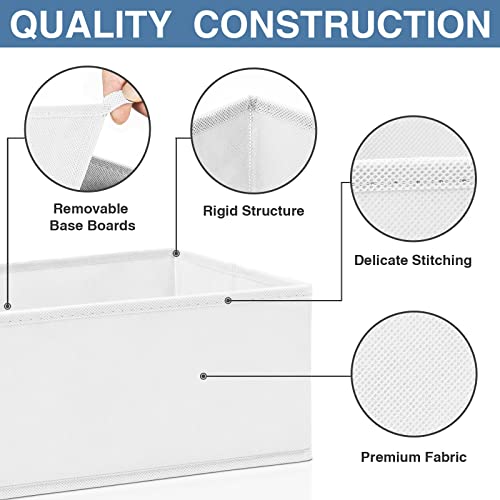 Criusia Drawer Organizer Clothes 12 Pack - Fabric Closet Organizers and Storage for Nursery Organization - Dresser Drawer Dividers for Baby Clothes/Socks/Underwear/Bras - College Dorm Room Essentials - Image 5
