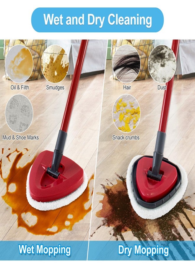 عبوة من 10 قطع من وسادات الممسحة المسطحة البديلة لممسحة OCedar EasyWring ذات الخزان الواحد وممسحة RinseClean ذات الخزانين، وسادات بديلة للممسحة الدوارة، تتضمن 8 وسادات إعادة تعبئة للممسحة، وقاعدة ممسحة واحدة، ومكشطة واحدة للتنظيف (لا يشمل الدلو). - Image 3