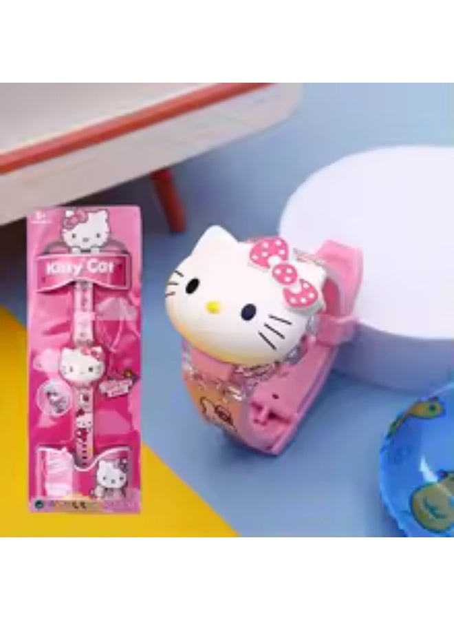 Hello Kitty Hello Kitty Kids Watch with Characters - Digital Watch with Photo Projector and Play Accessories - Pink  - Image 3