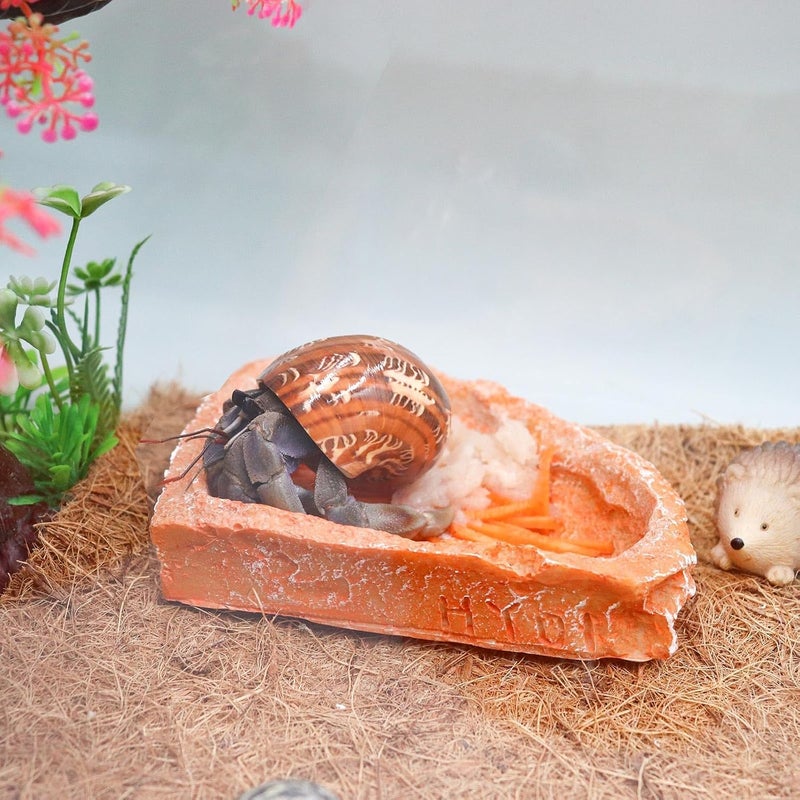 KASTWAVE Budget friendly sizing alternatives 3 Pcs Resin Reptile Feeding Bowls, Non-Toxic Food and Water Dish, Durable Easy to Clean Tank Aquarium Accessory, for Hermit Crab, Turtle, Lizard, Bearded Dragon, Leopard Gecko, Snail, Yellow All-round unified build - Image 3