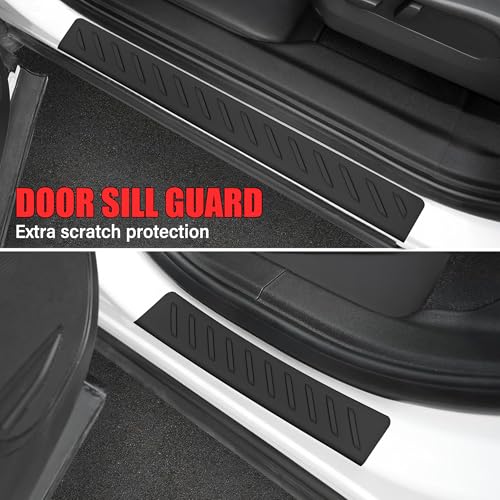 XEEQQMO Floor Mats for 2021-2026 Kia Sorento 6&7 Seats Hybrid Trunk Mat with Backrest Mat All Weather TPE Rubber Cargo Liner Back Seat Cover 3rd Row for 2026 Kia Sorento Accessories - Image 3