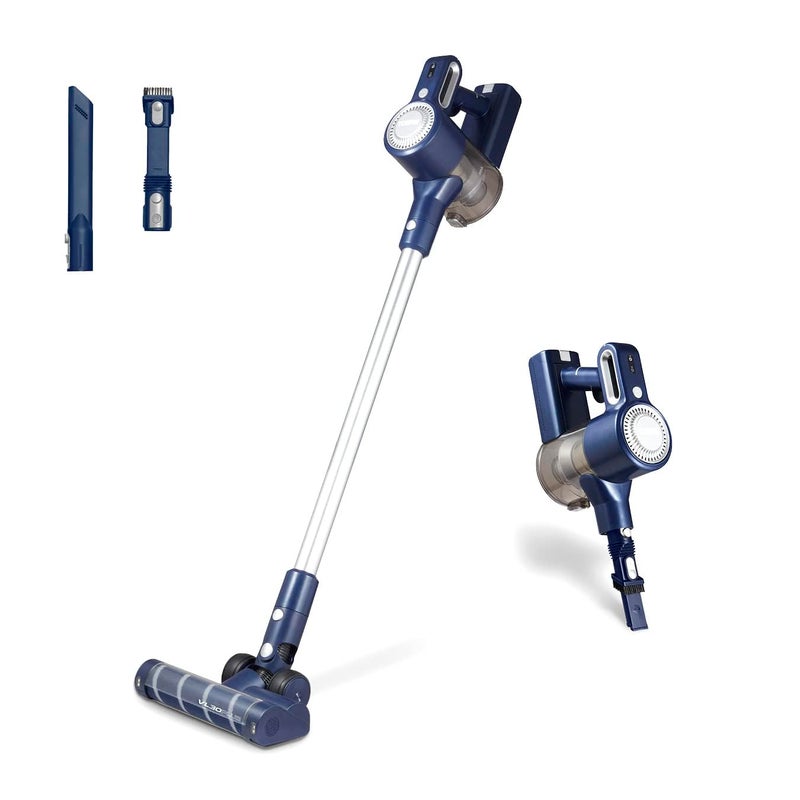 Tower مكنسة كهربائية Tower T513008 VL35 لاسلكية 3 في 1 مع فلتر HEPA رأس أرضي مضاد للتشابك 1 لتر 222 فولت أزرق داكن فضي