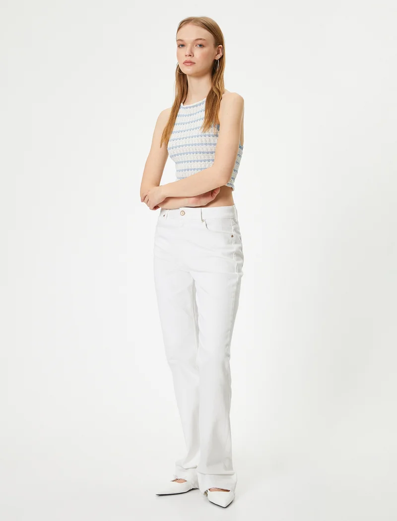 كوتون Crop Tank Top