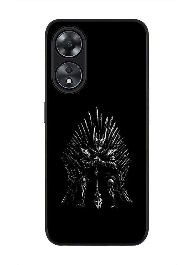 Stylizedd Rugged Black edge case for Oppo A78 5G / Oppo A58 5G Slim fit Soft Case Flexible Rubber Edges Anti Drop TPU Gel Thin Cover -  GOT One Throne - Image 1
