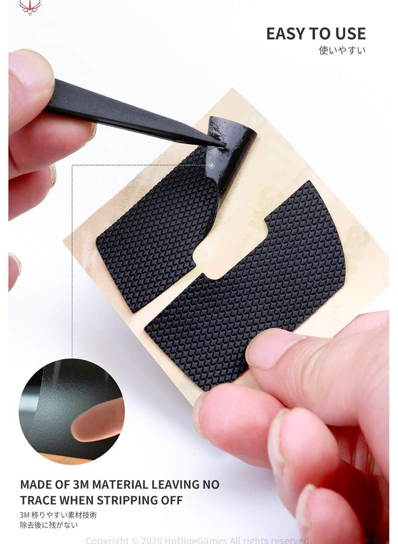 ألعاب الخط الساخن [ترقية المقبض] شريط قبضة مضاد للانزلاق HOTLINEGAMES 2.0 Plus متوافق مع أغلفة ماوس الألعاب Logitech G pro/G305/G203/G102/G304، مقاوم للعرق، مقطوع ليناسب، سهل الاستخدام، ترقية احترافية للفئران - Image 3