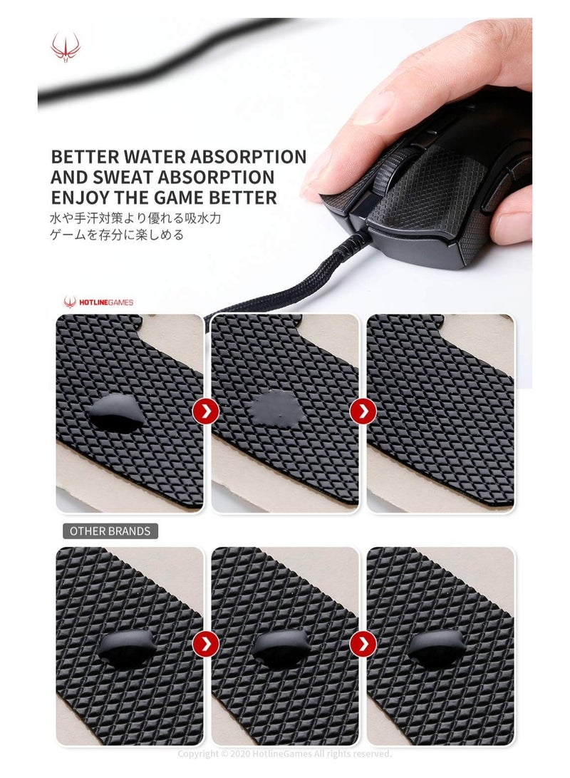 ألعاب الخط الساخن [ترقية المقبض] شريط قبضة مضاد للانزلاق HOTLINEGAMES 2.0 Plus متوافق مع أغلفة ماوس الألعاب Logitech G pro/G305/G203/G102/G304، مقاوم للعرق، مقطوع ليناسب، سهل الاستخدام، ترقية احترافية للفئران - Image 4