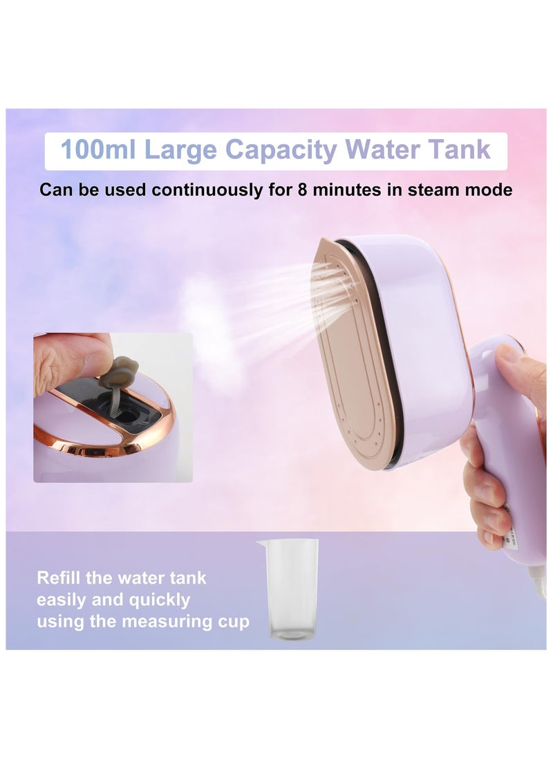 Generic - Portable Mini Garment Steamer with Dual Functionality – Handheld Wrinkle Remover for Home and Travel - Image 1