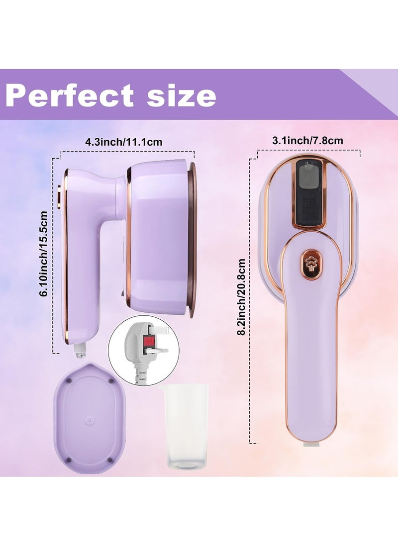 Generic - Portable Mini Garment Steamer with Dual Functionality – Handheld Wrinkle Remover for Home and Travel - Image 1