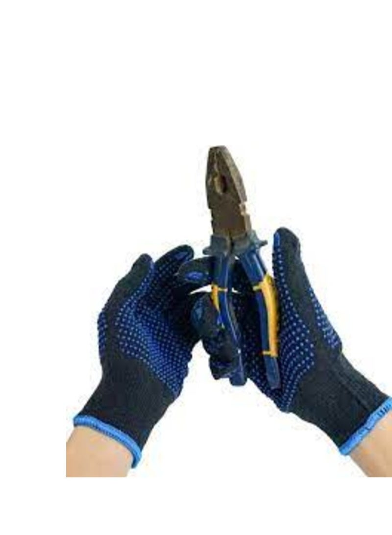 KNP KNP Safety hand gloves are designed for enhanced grip and protection during various tasks. Each pack contains five pairs of gloves providing multiple uses or for sharing among team members.  - Image 2