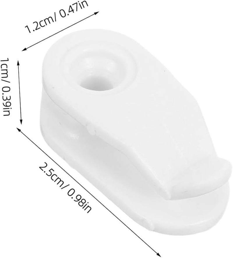 خطافات براغي بلاستيكية 10 قطع علاقة مزراب مقاومة للرياح لإضاءة الحبال الخارجية ديكور حديقة عيد الميلاد - Image 3