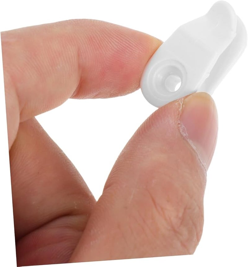 خطافات براغي بلاستيكية 10 قطع علاقة مزراب مقاومة للرياح لإضاءة الحبال الخارجية ديكور حديقة عيد الميلاد - Image 4