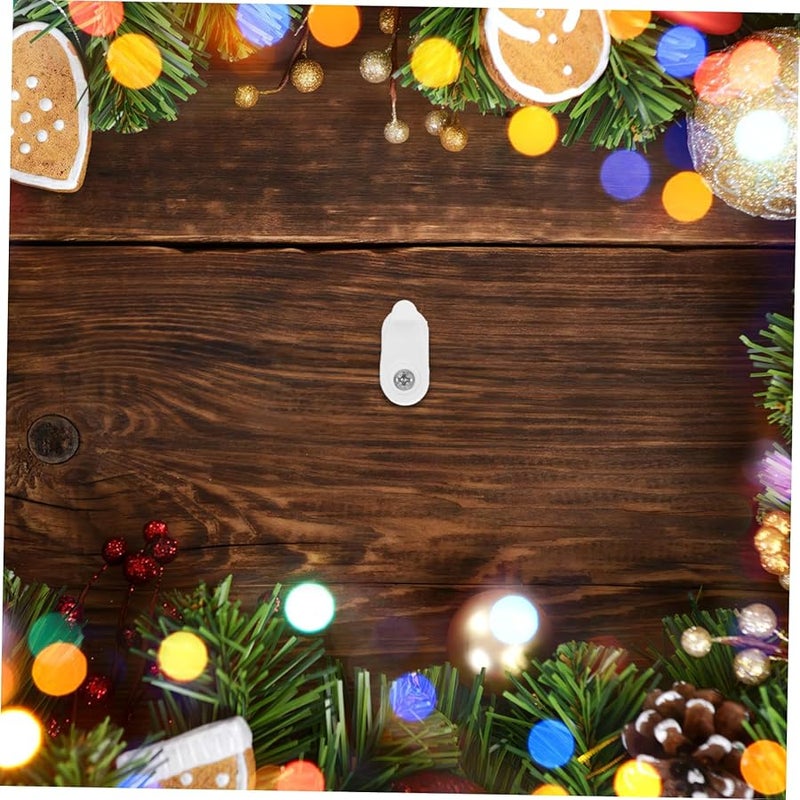 خطافات براغي بلاستيكية 10 قطع علاقة مزراب مقاومة للرياح لإضاءة الحبال الخارجية ديكور حديقة عيد الميلاد - Image 5