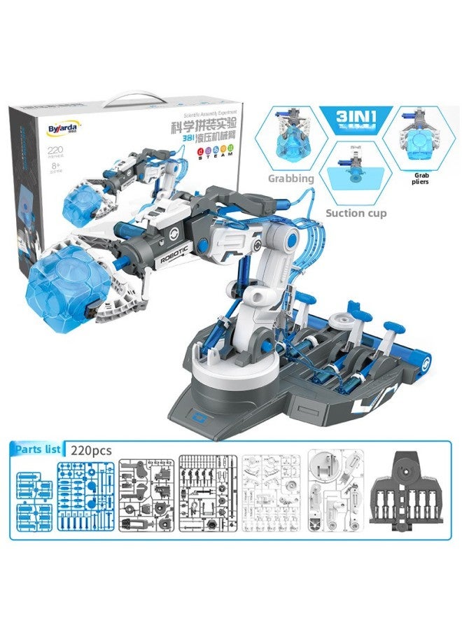 Children's Solar Engineering Vehicle Stem Experimental Educational Science Assembled Robot Arm Cross-border Toys