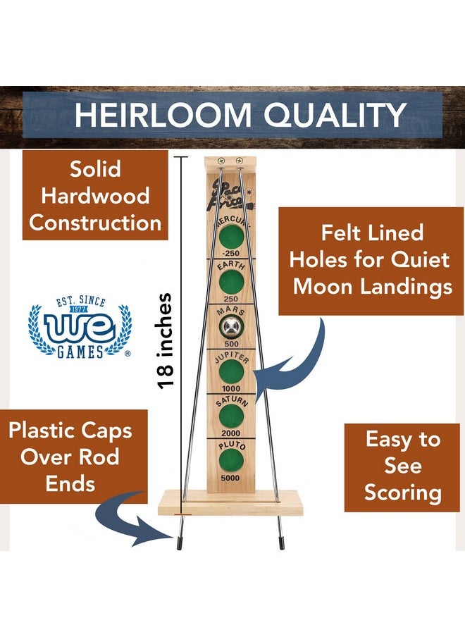 WE Games WE Games Shoot the Moon - Solid Wood, 18 in.  - Image 2