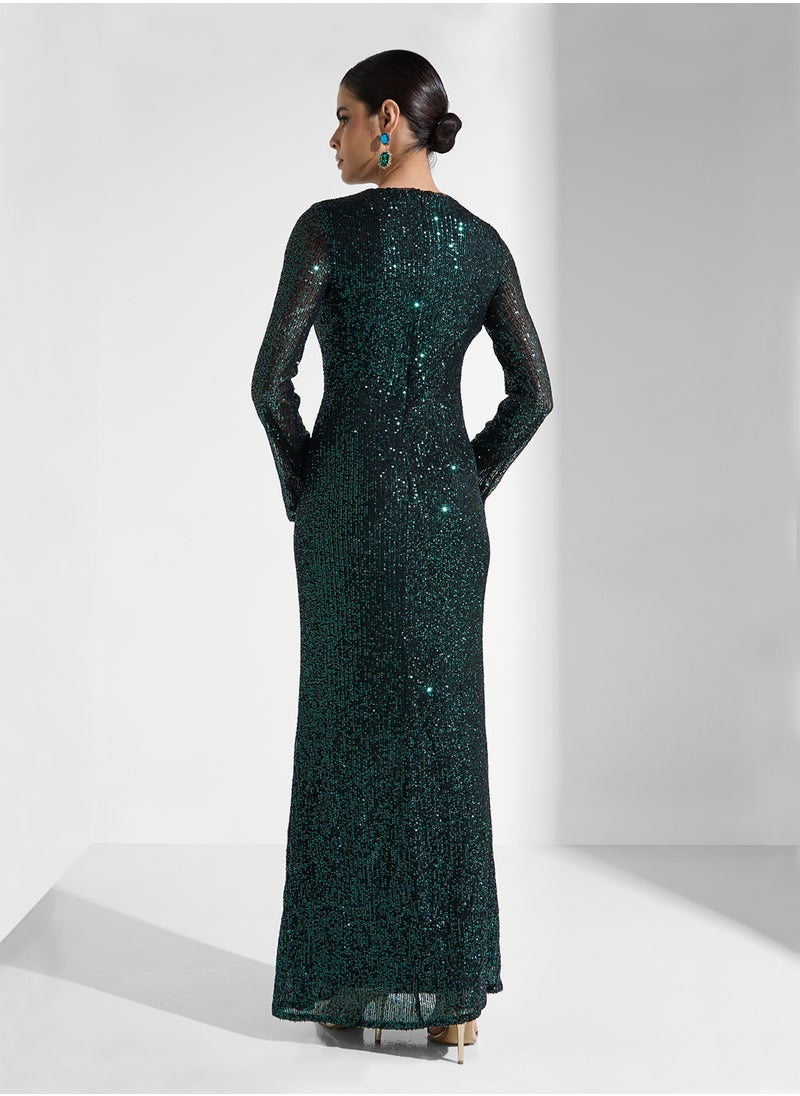 Jaded Rose Embellished Sequin Dress  - Image 2