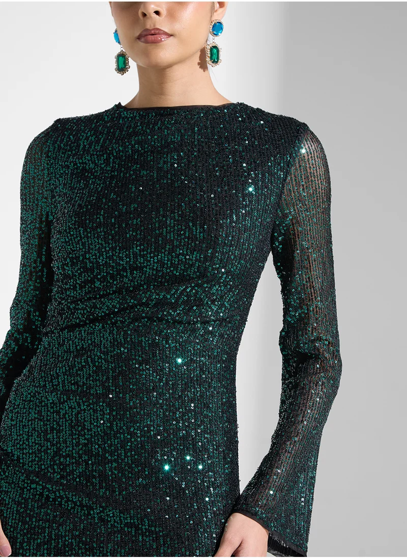 Jaded Rose Embellished Sequin Dress