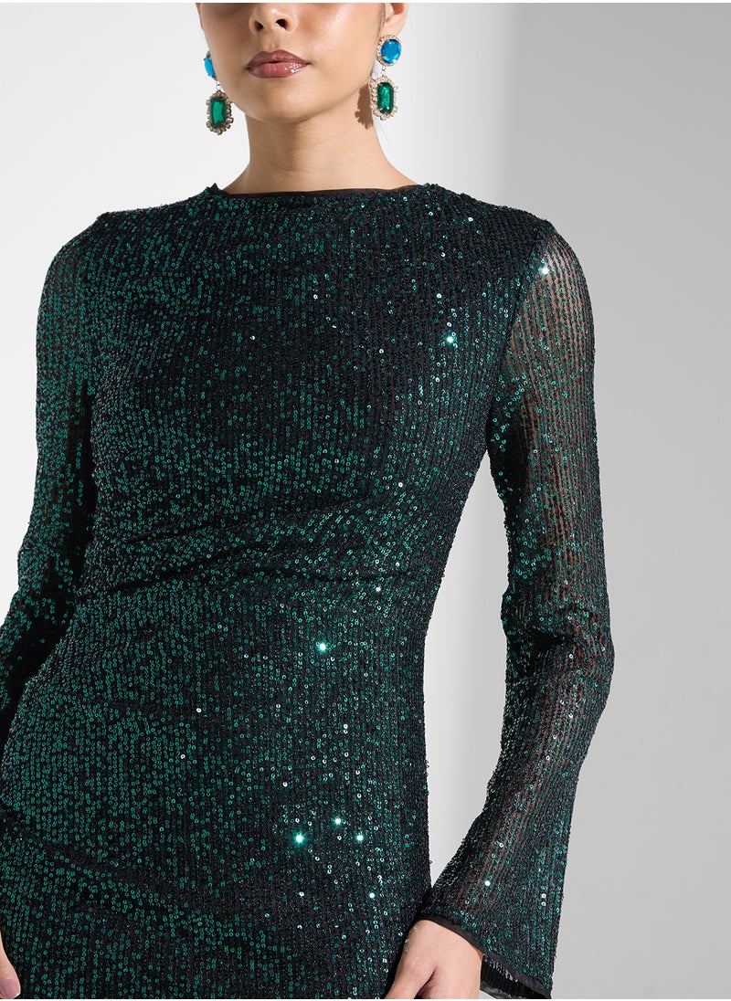 Jaded Rose Embellished Sequin Dress  - Image 3