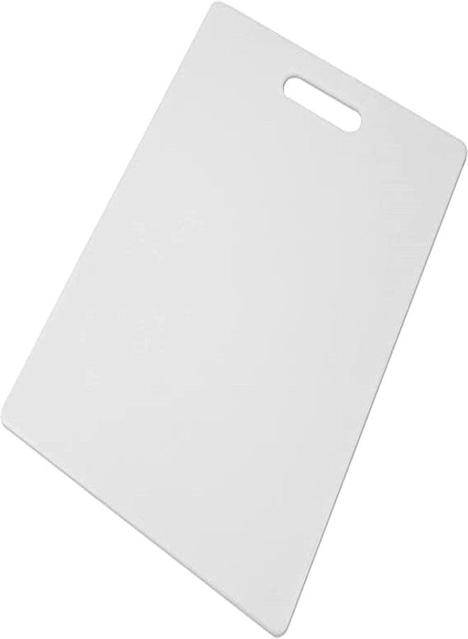 TrueCraftware- 17" x 11" x 1/2" Utility Cutting Board White Plastic with Handle- Non-Skid Plastic Chopping Board Cutting Boards for Meat Vegetables Fruits Dishwasher Safe for Home Kitchen Restaurants - Image 5