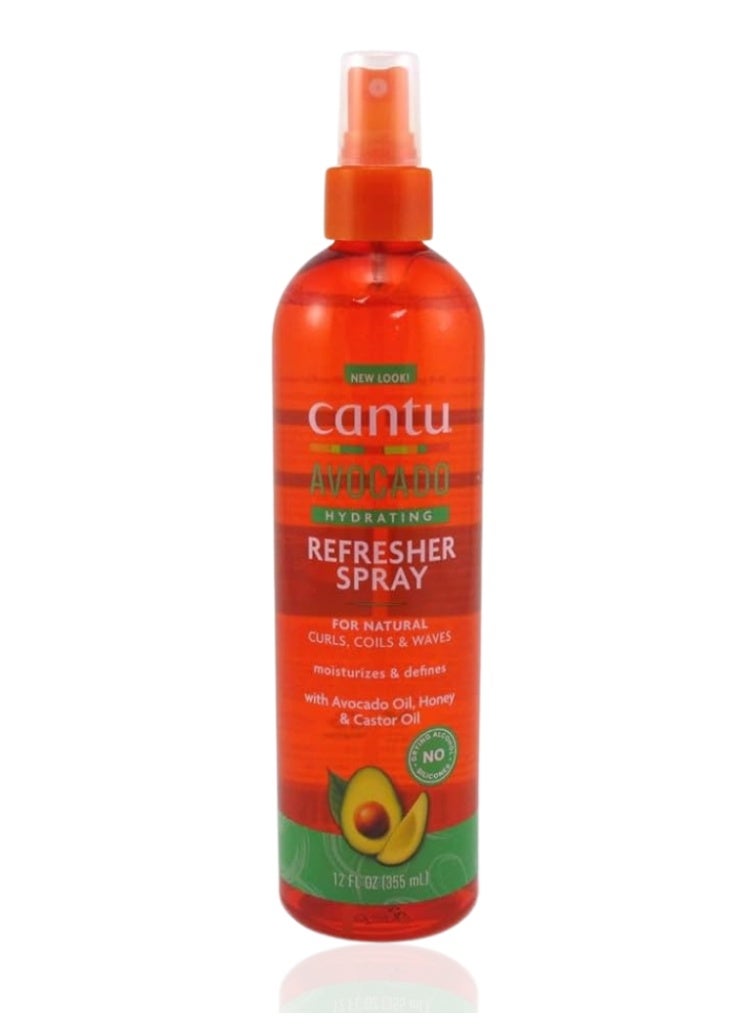 Cantu Avocado Hydrating Refresher Spray 12oz 354ml – Revive & Moisturize Curls Between Washes - Image 1
