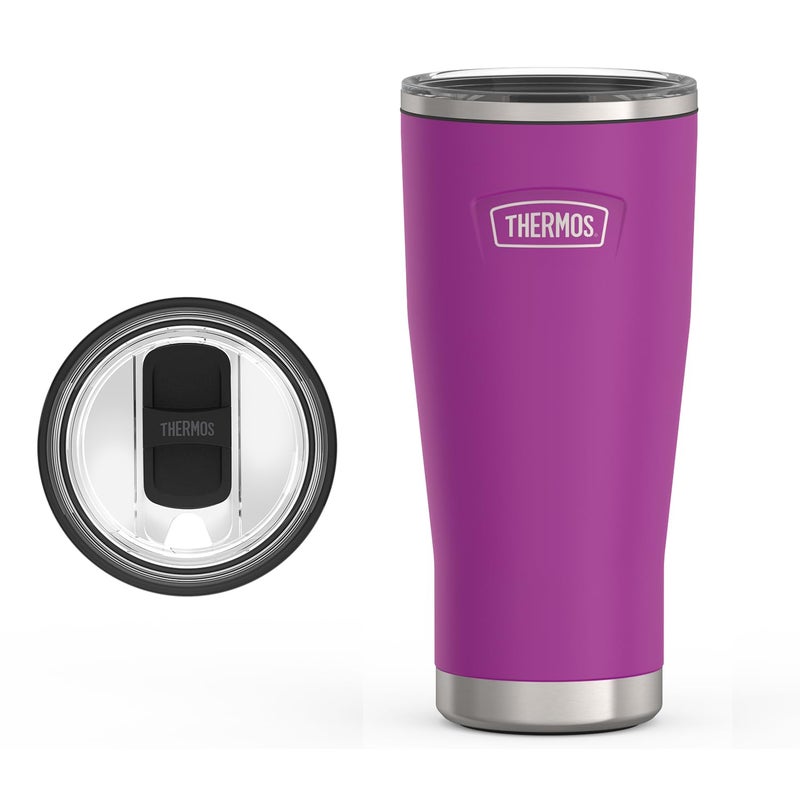 THERMOS THERMOS ICON SERIES Stainless Steel Cold Tumbler with Slide Lock  24 Ounce  Plum  - Image 1