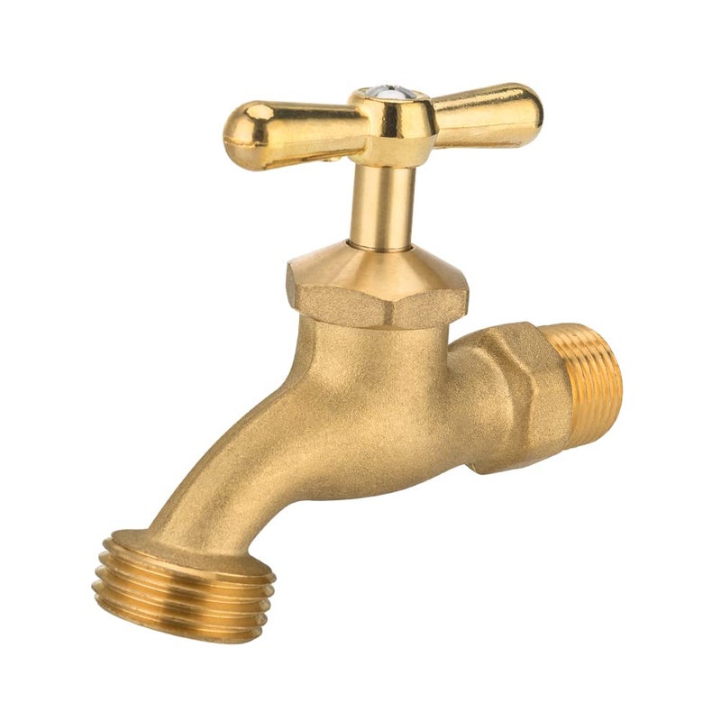 EFIELD Outdoor Garden Hose Faucet/Valve 1/2" Male NPT Inlet Ã—3/4" Male GHT Threaded Garden Hose Outlet/Connector,(BIBCOCK001) - Image 1