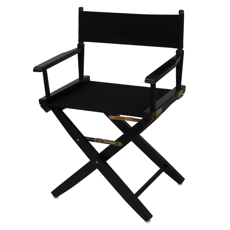 Casual Home American Trails ExtraWide Premium 18 Directors Chair Black Frame with Black Canvas