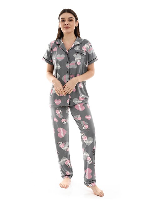 Multi Colour With Pants Pajama Set