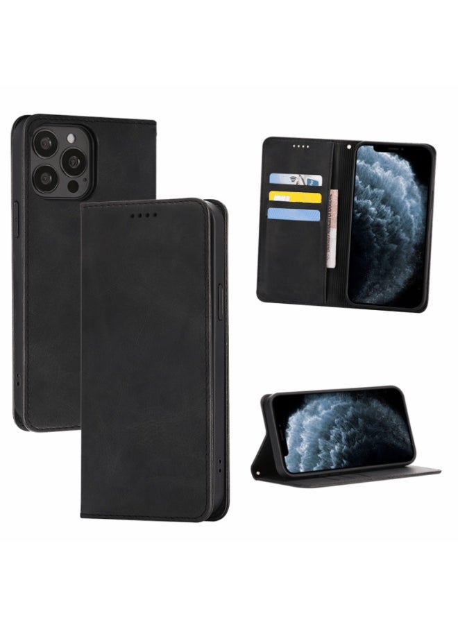 Generic Strong Magnetic Mini-bull Leather Phone Case For 14/se3 2022/For Iphone 13/12/11/7/xr Digital Computer Protective Cover-Color:Gray-Applicable Model:For AppleFor Iphone 15 Pro Max  - Image 2
