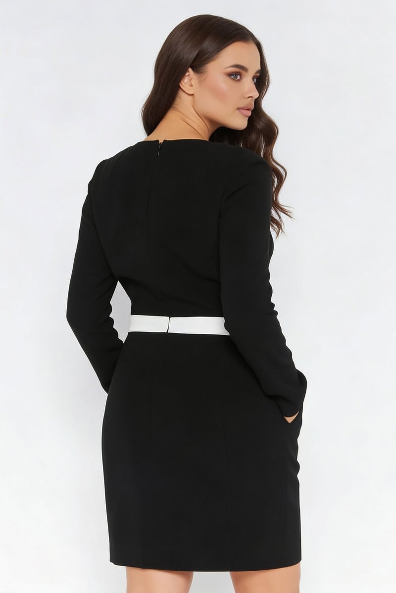 Mugler Women Textured Midi Dress, Black - Image 2