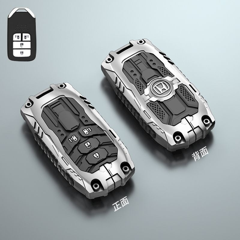 Honda Premium Zinc Alloy Key Case Cover for Honda Civic CRV Accord HRV Fit UR-V, Smart Key Fob Protective Shell - Image 1