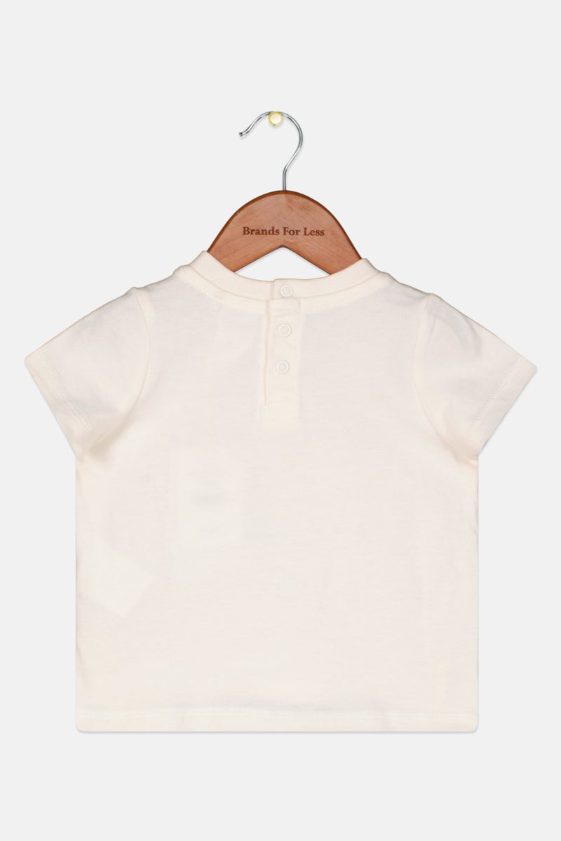 Cotton On Toddlers Girl Graphic Print Tee, Cream - Image 2