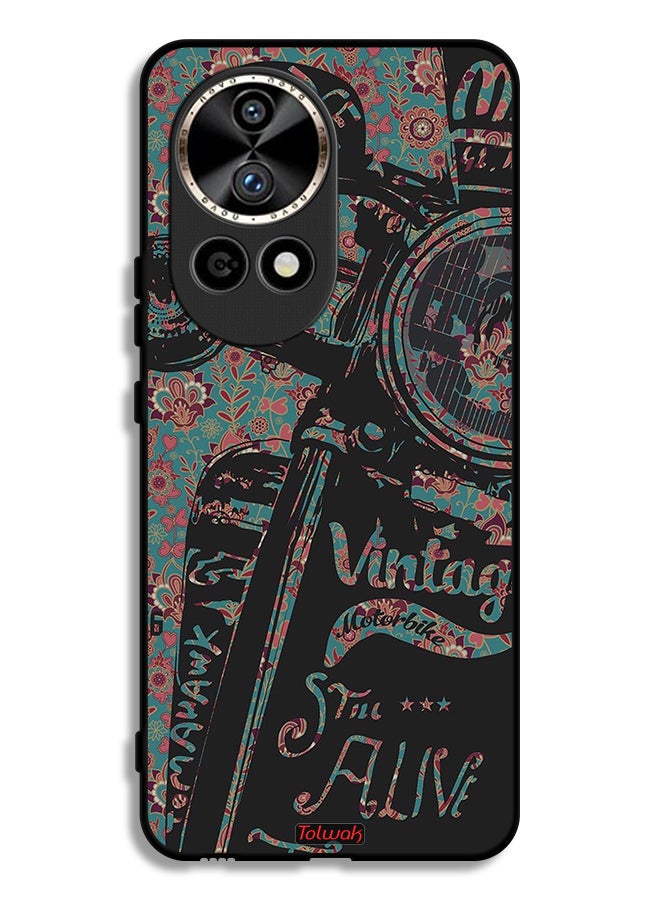 Tolwak Huawei nova 12 Pro 5G Protective Case Cover Vintage Motorbike - Image 1
