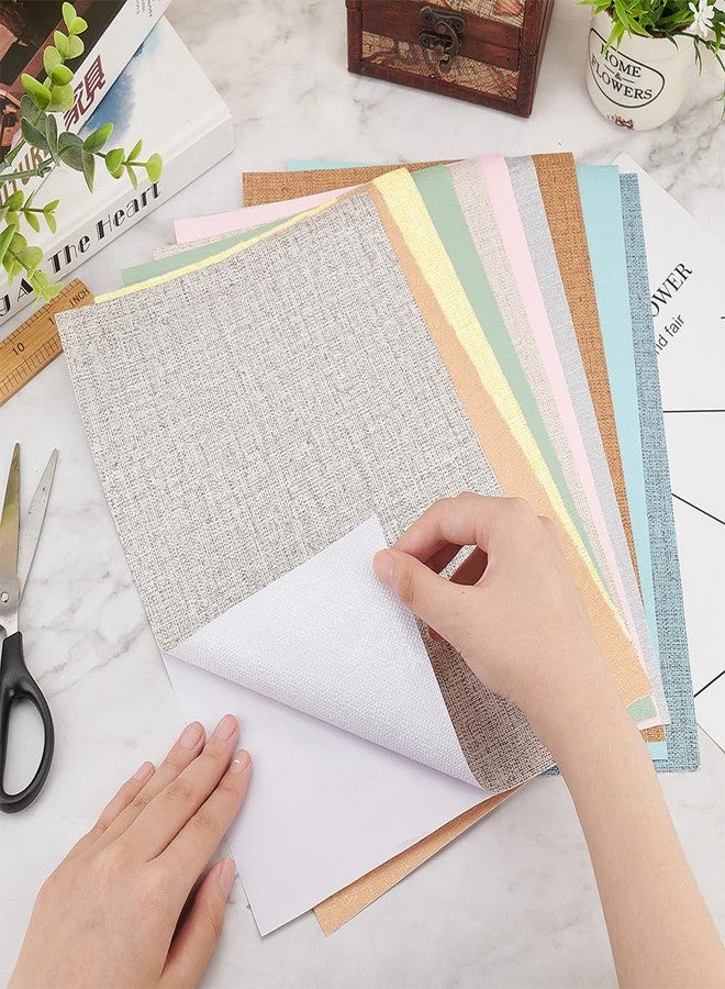 BENECREAT 10Sheets 10 Colors Modle House Floorboard Paper Sticker, 7.8x11.8" Self Adhesive Textured PVC Wall Stickers for DIY 1/12 1/6 Scale Dolls House DIY Decor - Image 3