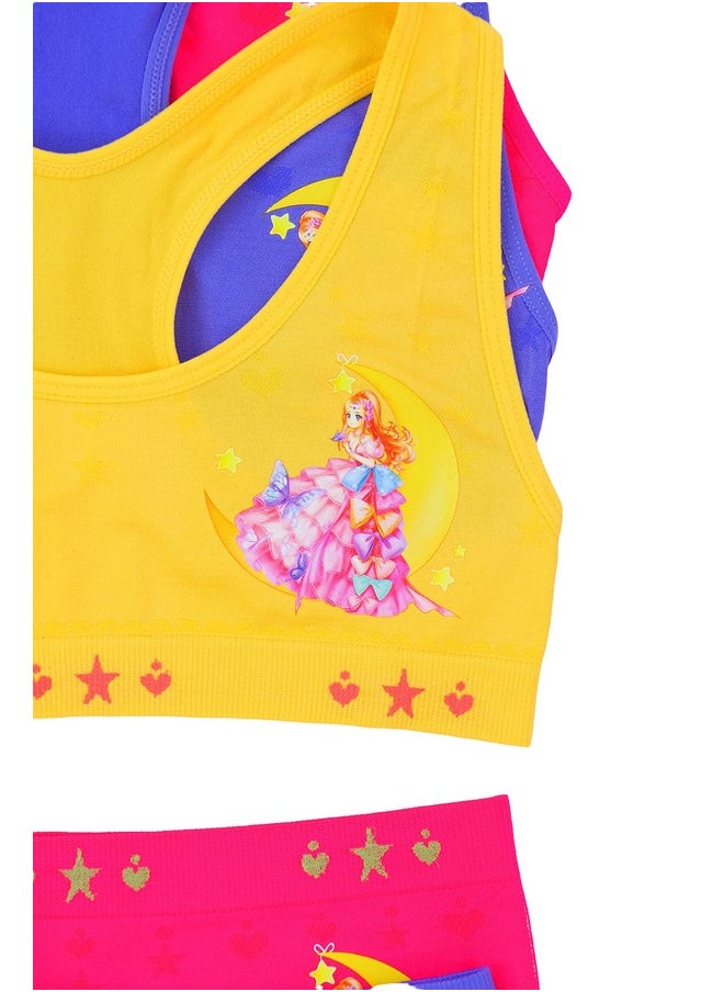 ToBeInStyle Girl's Pack of 6 Racerback Bras & Matching Boyshort Bottoms - Moon Princess - Large - pzsku/Z19072E50B8BB1957666CZ/45/_/1740982733/71a21fed-2887-469b-9493-4b53d2d26fdf